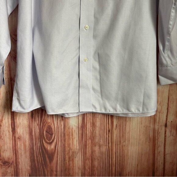 Joseph A. Bank Traveler Collection Purple Grid Print Button Down Shirt - Picture 6 of 11